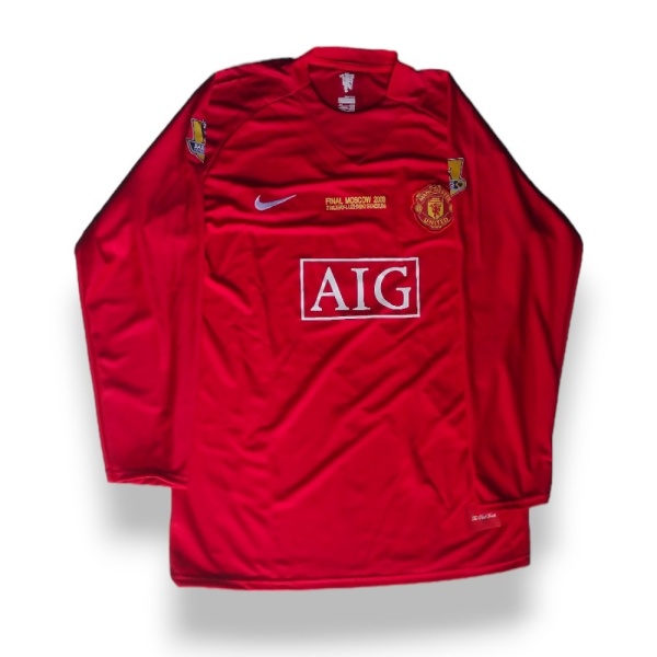 Camiseta Manchester United Titular Manga Larga 2008