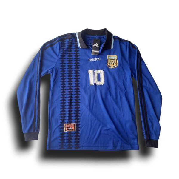 Camiseta Argentina Suplente 1998 manga larga