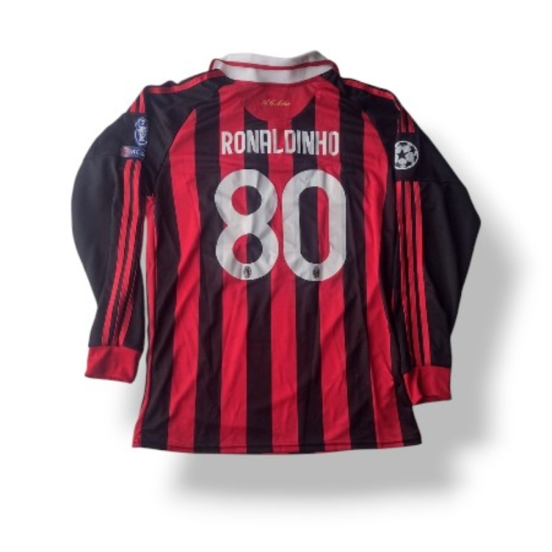 Camiseta Titular Milan año 2010 manga larga
