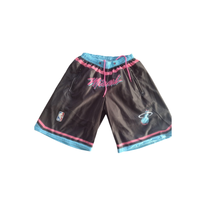 Short NBA Miami Negro