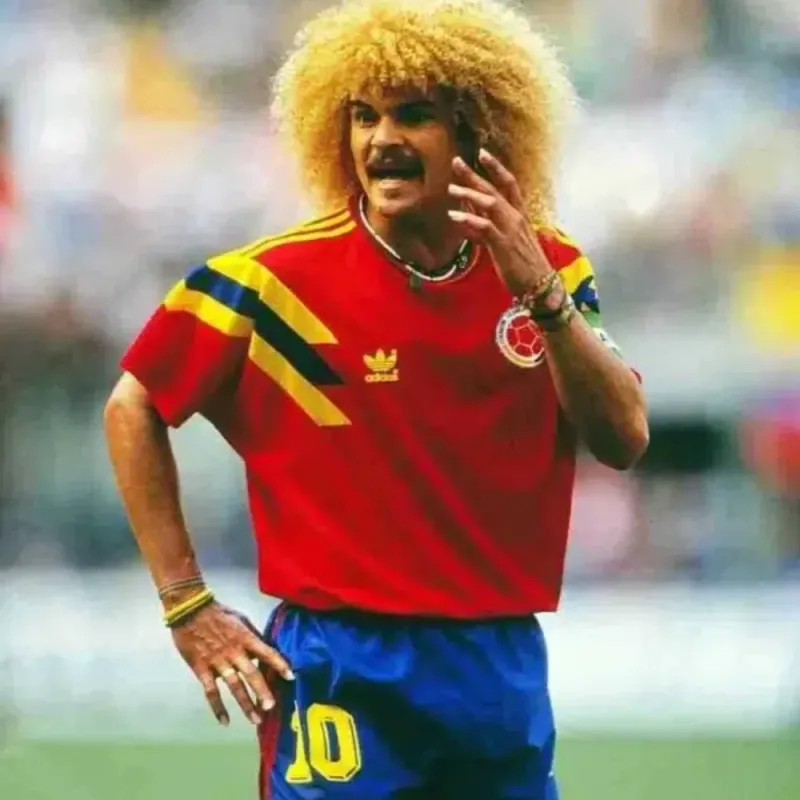 Camiseta Suplente Colombia 1990 Importada
