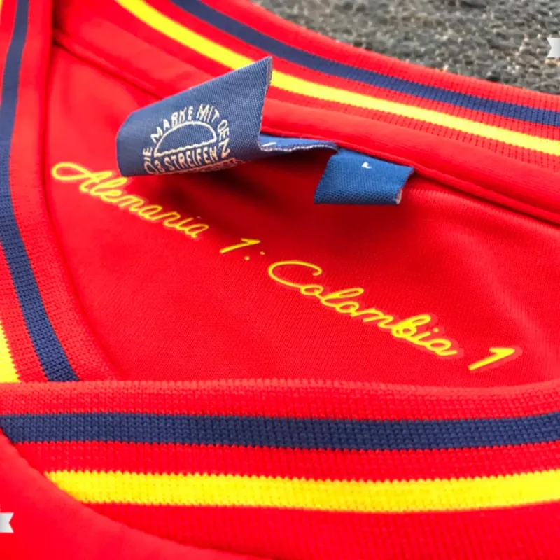 Camiseta Suplente Colombia 1990 Importada