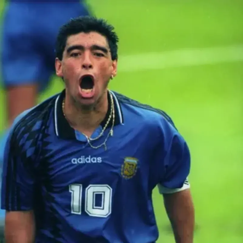 Camiseta Argentina Suplente 1998 manga larga